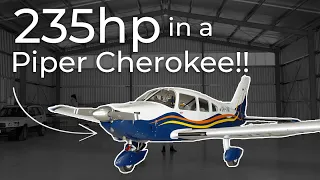 The most OVERPOWERED Piper Cherokee ever! | Walkaround & Flight
