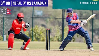 Nepal A vs Canada XI [3rd OD] Live | Final One Day Match | Mulpani Cricket Ground