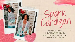 🧶Spark Cardigan Knitting Vlog | Zaji-Kali Makes