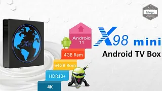 X98 Mini TV Box Android 11 - S905W2 - 4K 2K UHD - 4GB Ram & 64GB Rom - Unboxing