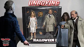 Neca Halloween 2 Laurie Strode and Dr Loomis Clothed Action Figure Unboxing