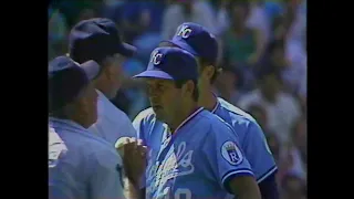 Kansas City Royals vs California Angels (6-14-1986) "Dick Howser And His Royals vs. The Umpires"