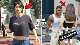 GTA 5 - Secret Girlfriend Mission! (Franklin and Lara Croft)