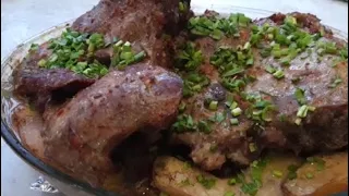 Запекаем БАРАНИНУ в духовке с АЙВОЙ и  овощами.