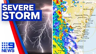 Sydney lashed with severe afternoon storm | 9 News Australia