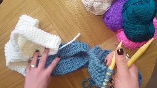 How to easy knit a rug or mat