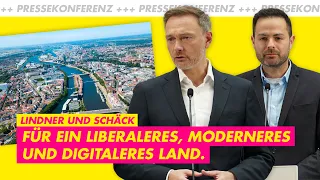 Pressekonferenz mit Christian Lindner und Thore Schäck am 15.5.23