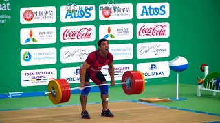 Farhod Sobirov (94) - 205kg Clean and Jerk @ 2017 Asian Championships