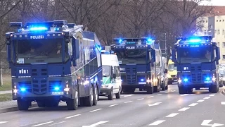 Polizei Großeinsatz 1.FC Magdeburg vs FC Hansa Rostock