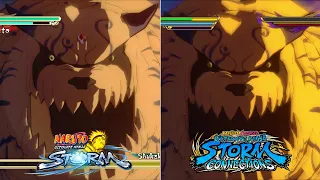 Naruto Vs. Shukaku Boss Fight | Naruto Connections X Storm 1 Comparison