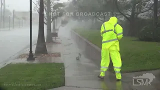 09-28-2022 Punta Gorda, Florida - Hurricane Ian Eye Wall With Extremely Strong Wind