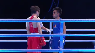 2021 ASBC Day 5 (49kg) KAZ vs PHI | Asian Elite Men and Women Boxing Championships Delhi-Dubai