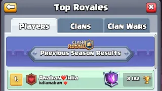 ¡Soy el Top 1 del mundo en Clash Royale!! 😍❤️ +8182 Copas!! 😱🏆 *épico* | Clash Royale -Anaban CR