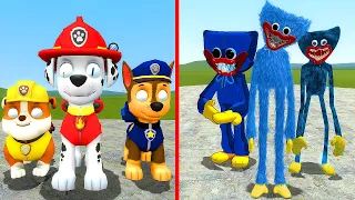 PAW PATROL VS ALL HUGGY WUGGY!! Garry's Mod Sandbox [Poppy Playtime]