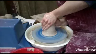 Создание тарелки на гончарном круге