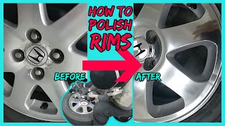 [DIY Car Mods] How To Polish Aluminum Rims LIKE A PRO😎👍💎✨ - Ft. Si/SIR Rims