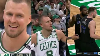 KRISTAPS PORZINGAS BLOCKS KYRIE IRVING & LAUGHS! REMINDS MAVS WHAT THEY LOST! THEN DRAINS 3!