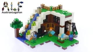 Lego Minecraft 21134 The Waterfall Base - Lego Speed Build Review