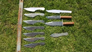Messer aus Sägeblatt Selber Bauen Wurfmesser