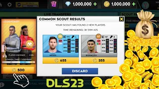 Spending Unlimited Coins On Legendary Scout Agent To Buy Legendary Neymar Messi Player In DLS 23