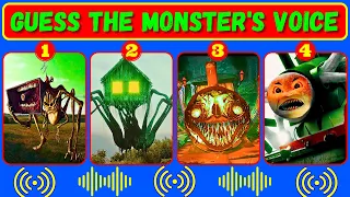 💥 Guess Monster Voice 💥 MegaHorn, Spider House Head, Choo Choo Charles, Spider Thomas Coffin Dance
