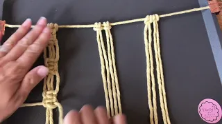 Macrame Square Knot Variation Tutorial - How to Macrame Square Knot three different ways