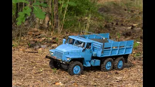 Cross RC UC6 - Ural 4320 (Урал-4320)  first drive 1:12 scale truck
