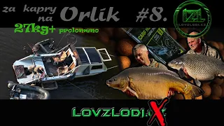 Lov kapra na Orlické přehradě #8/ kapr 27kg+ /jaro/nízký stav vody/nová loď