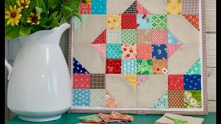 Sew Your Stash Series #1 - 16" Scrappy Crossroads Quilt Block Tutorial