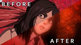 Attack on Titan Season 4 : MAPPA's Before and After compositing Comparison (CGWORLD)