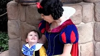 Watch 2-Year-Old Boy With Autism Fall In Love with Snow White at Disney