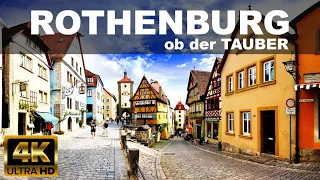 ROTHENBURG ob der TAUBER Part 1  | City Walking Tour | 4K UHD | ⛅ | 🇩🇪 | GERMANY