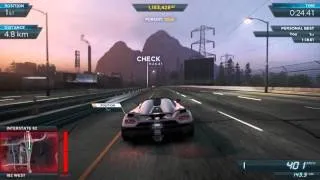 NFS Most Wanted 2012 | Koenigsegg Agera R  gameplay [HD] | Max settings Gtx 570