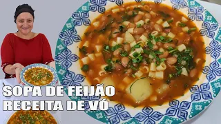 RECEITA DE VÓ SOPA DE FEIJÃO - RECEITAS DA ROSA