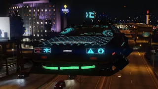 Cyberpunk Delorean DMC-12 [Add-On  FiveM] - GTA 5 mod - review and installation of the mod