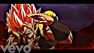 Gogeta Edit / 6ix9ine, Anuel AA - Mala - (Letra / Lyrics)