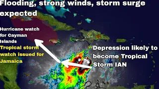 Tropical storm watch for JAMAICA as dangerous impacts are likely• Tropical Storm HERMINE forms