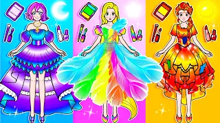[🐾paper dolls🐾] Poor Rapunzel and Rich Friend Talented Dress Contest | LOL Surprise DIYs