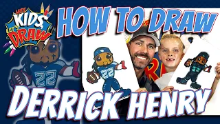 How to Draw Derrick Henry for Kids - Tennessee Titans Football