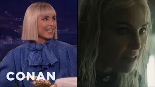 Noomi Rapace On Her Badass Elf Character In “Bright" | CONAN on TBS