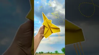 Fighter Jet✈️ #shorts #youtubeshorts #diy #viral #papercraft #paperplane #origami