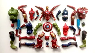 Assemble Toys SPIDERMAN VS HULK VS CAPTAIN AMERICA VS IRONMAN VS HULK BUSTER