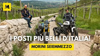 Morini SEIEMMEZZO STR e SCR: TEST speciale dal Garda alla Lessinia col Perfetto e Motoretto