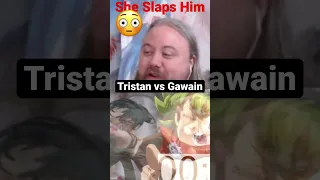 Muscle Anime Girl Hardcore SLAPS an Angel Gawain vs Tristan #shorts #anime #reaction #animeedit #7ds