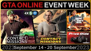 GTA ONLINE EVENT WEEK 4X GTA$ & RP LAMAR & TREVOR CONTACT MISSIONS | DOUBLE ON HANGAR SELL MISSIONS