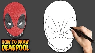 How to draw Deadpool - Easy step-by-step drawing lessons for kids