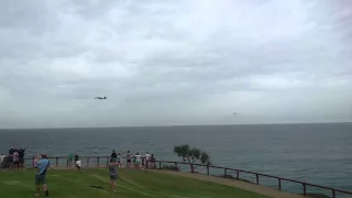 F/A-18F Super Hornets flyby Point Danger Gold Coast