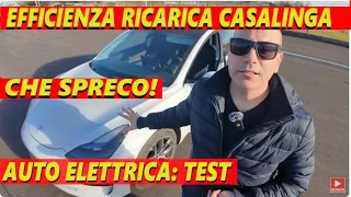 CARICHI A CASA PERDI SOLDI: Test ricarica auto elettrica #autoelettrica #autoelettriche #wallbox