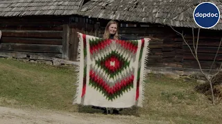 An ancient process for the production of sheep wool blankets in Ukraine