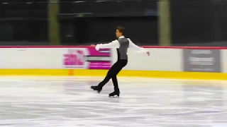 VASILJEVS Deniss, LAT, Men SP, Latvian Championships 2017 (with slow motion)